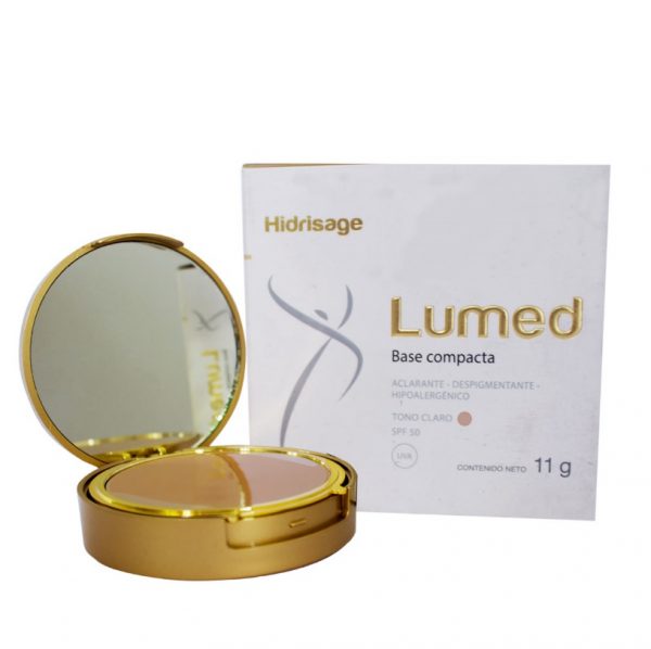 lumed base compacta SPF 50 tono claro x 11 g